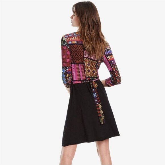 DESIGUAL Jill Flare Dress size M - Picture 4 of 13